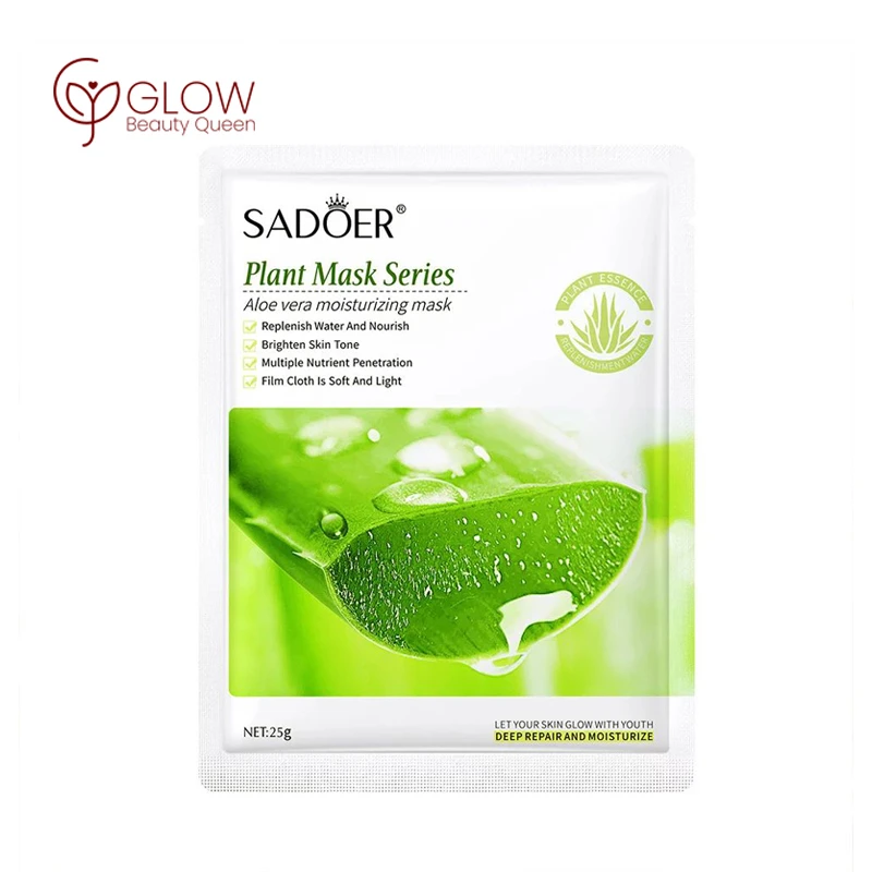 SADOER Aloe Vera Moisturizing Sheet Mask (25g) – ক্লান্ত ত্বকের তাৎক্ষণিক সতেজতা ও ময়েশ্চারাইজিং সল্যুশন